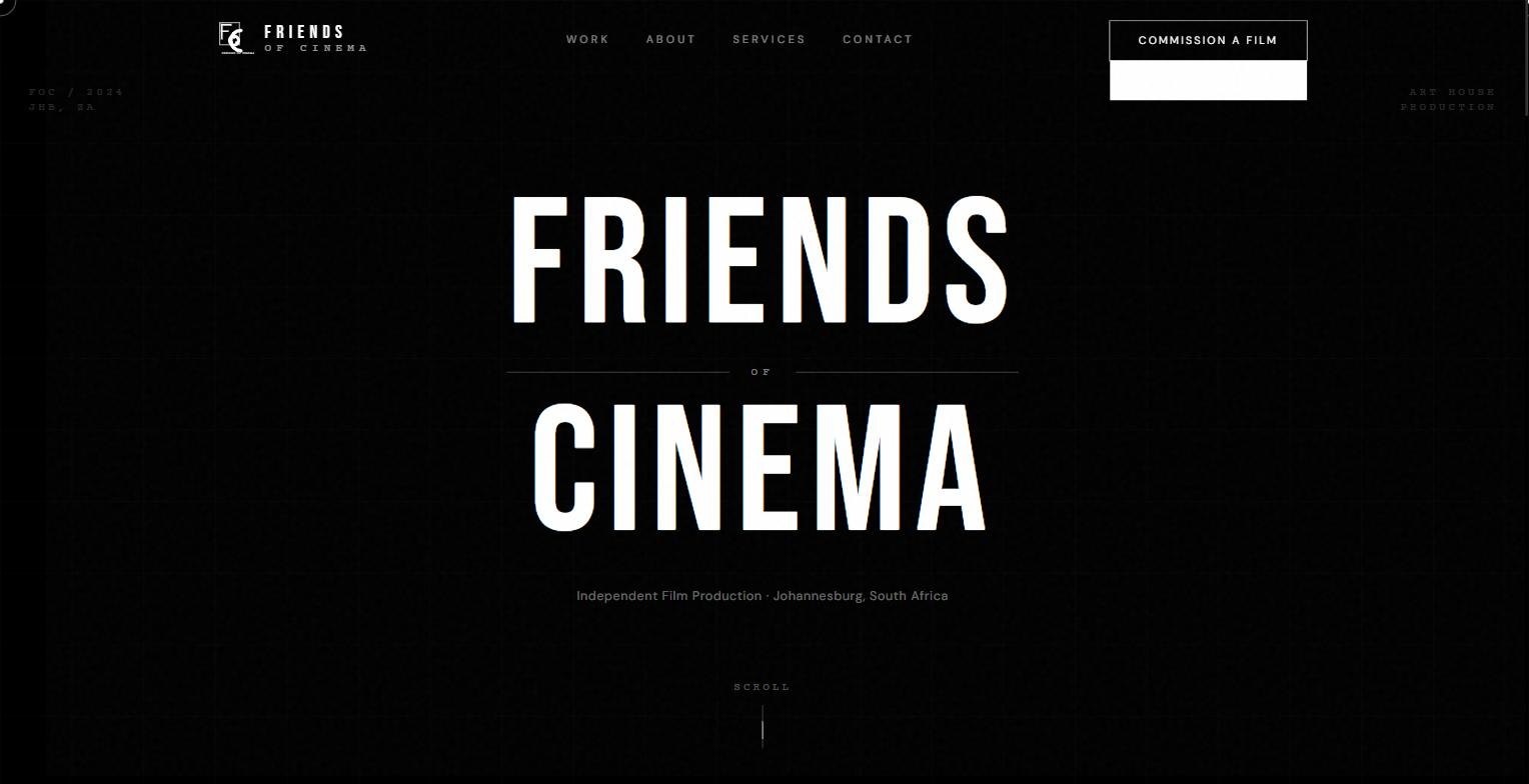 Friends of Cinema homepage